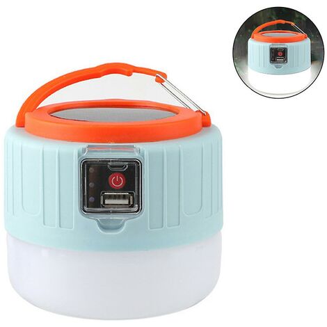 Lampada da campeggio lanterna da campeggio a LED ricaricabile energia solare USB con telecomando per tenda impermeabile mAh appendere per escursioni | Leroy Merlin
