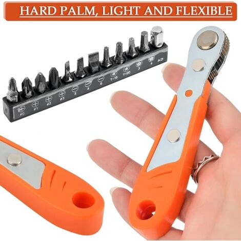 Set 27 Pezzi Chiave A Cricchetto E Cacciavite Magnetici - Con Custodia, Per Elettrodomestici E Fai Da Te - Foto 3