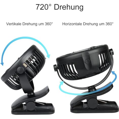 JAWSEU Mini ventilatore portatile ricaricabile, piccolo ventilatore tascabile portatile USB, ricaricabile, con USB, ricaricabile, portatile, piccolo ventilatore