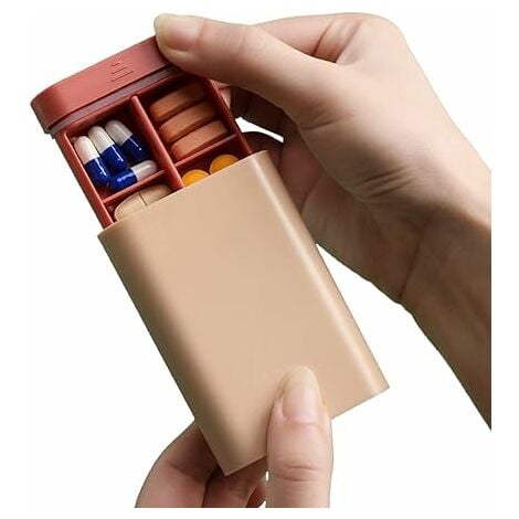 Portapillole portatile Portapillole piccolo - Kit medico Dispenser da  viaggio Contenitore di stoccaggio Dispenser di medicinali Contenitore