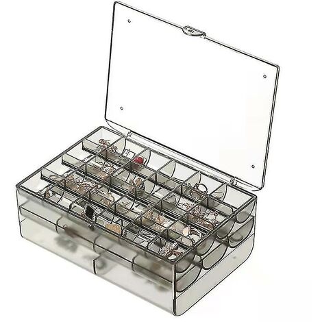 Lolalet Porta Bracciali Con Coperchio Trasparente – Organizer Antipolvere In PU, Regalo Elegante Per Lei - 3