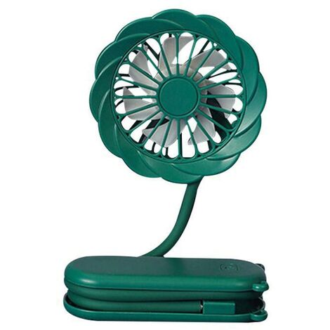 Ventilatore Per Passeggino Ricaricabile Con Clip - 3 Velocità, Luci LED, Per Seggiolino Auto E Viaggi