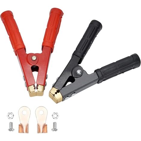 Greluma 2 Pz Clip A Coccodrillo Per Batteria Per Auto Lunghe 90 Mm