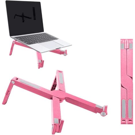 Supporto Laptop Regolabile - In ABS E Silicone, 7 Altezze, Angolo 15-45°, Leggero E Portatile Con Borsa - Foto 5