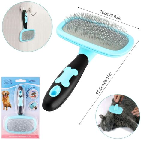 Brosse Pour Chat, À Poils Longs Et Courts, Ultra Silencieuse Lumiere Bleue Sterilisee Brosse A Vapeur Pour Chien Et Animaux De Compagnie Peigne De Massage Pour Enlever Les Poils Laches C Z243