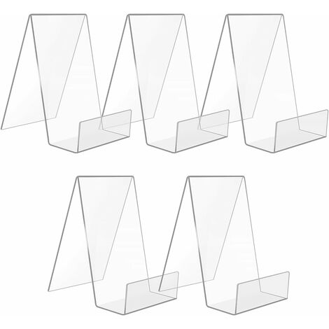 LaBlanc - Set Di 7 Fermalibri In Acrilico, Fermalibri Trasparenti, Espositore Per Libri Per Ufficio Libreria Scuola Biblioteca 105 X 9 X 75 Cm 85221077
