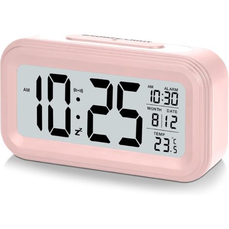 Sveglia con luce diurna Orologio da tavolo Sveglia Schermo LCD colorato