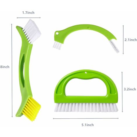 Spazzola Multifunzione per Pulizia Fessure finestre Porte Piastrelle con Maniglia ergonomica