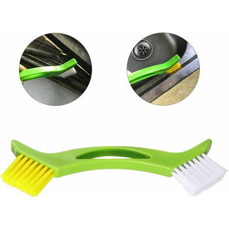 Set 4 Spazzole Per Pulizia Fessure Con Pinzette – A Forma Di V E Lunghe, Per Fughe, Doccia, Pavimenti E Bagno