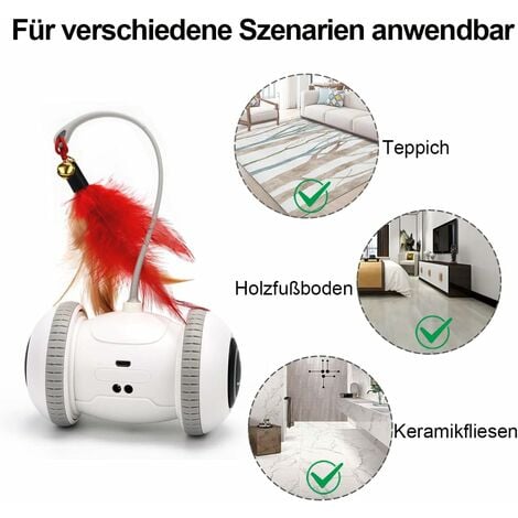 Palla Elettrica Interattiva Per Gatti E Cani - Giocattolo Automatico Con Movimento A 360 Gradi - Foto 6