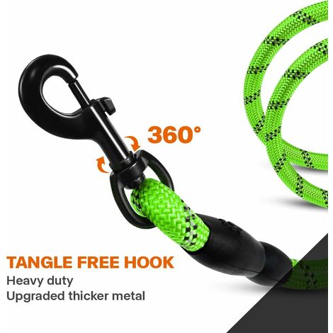Guinzaglio Corto Per Cani 45,7 Cm – Nylon Resistente Con Manico Imbottito, Per Addestramento E Passeggiate (Taglia Media E Grande, Rosso)