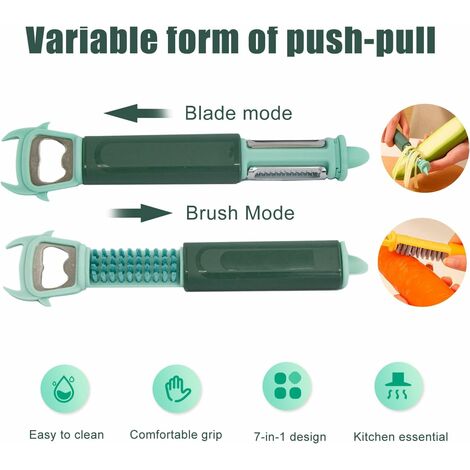 Pelapatate 3 In 1 Con Lama Julienne - Per Sbucciare E Tagliare Frutta E Verdura - Foto 6