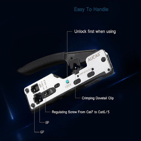 Strumento Di Fissaggio Rete LSA DeleyCON - Per Prese Di Rete, Patch Panel E Cablaggio ADSL/ISDN/TAE, Nero - Foto 5
