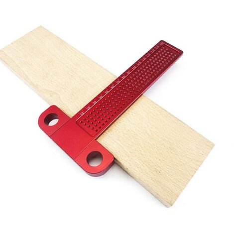Righello tascabile di precisione per lavorazione del legno da 3 pezzi, righello di precisione da