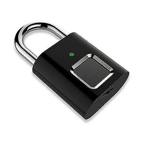 GAOUTO Serratura di impronte digitali, serratura intelligente impermeabile, lucchetto di impronte digitali, serratura con ricarica USB, lucchetti per palestra, bagagli