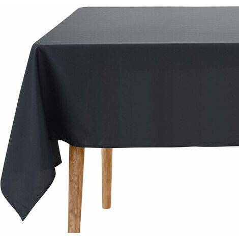 Hiser Tovaglia Rettangolare Antimacchia E Impermeabile, 140x240 Cm, Bianco E Nero, In Poliestere, Per Cucina, Soggiorno, Esterno