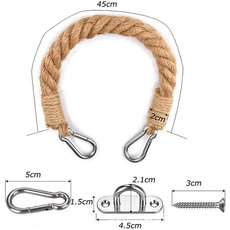 Portasciugamani Nautico In Ferro E Corda Di Canapa | Stile Rustico, 16x16cm | Per Bagno O Casa - Foto 12