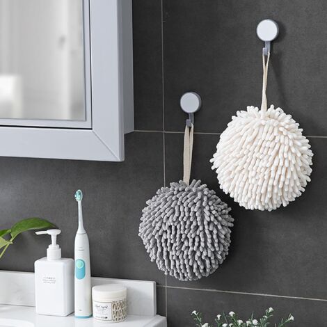 Alipis 2 Set Di Asciugamani in Ciniglia Super Soffici Ad Asciugatura Rapida Assorbenti Portatili Per Cucina E Bagno 2 Pezzi*2