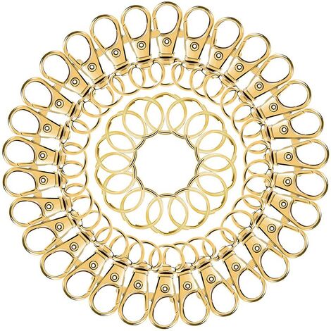 Collana Croce Uomo Oro Pinze Girevoli Aragosta Per Portachiavi, Borse, Risultati - In Lega, Colore Argento, 2-100 Pezzi Gancio A Moschettone - Foto 3