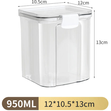 Contenitore Per Riso In Vetro E Bambù Ermetico 5L/8L – Dispenser Per Cereali Con Misurino, Antiumido E Antitarme