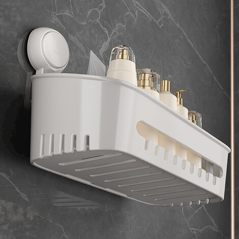 Mensola Doccia A Ventose Gokoti | Scaffale Trasparente Senza Fori Per Bagno, Portasapone E Shampoo - 4