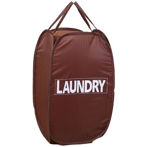 Cesto Portabiancheria Pieghevole In Rete Con Manico - 2 Pezzi Neri Per Lavanderia O Viaggio - Foto 10