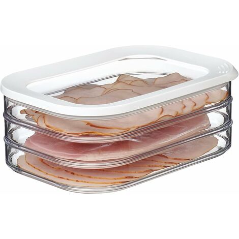 Confezione da 50 piccole scatole per salumi con coperchio trasparente, mini scatole di carta per salumi, usa e getta, da 12,7 cm, scatole da dessert per panini, biscotti, sushi, fette di torta