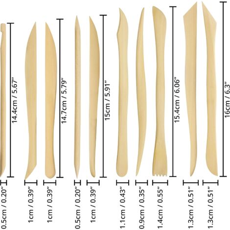 Strumento per scolpire l'argilla in Silicone da 5 pezzi