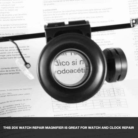 Lente D'Ingrandimento 20X Per Orologi E Gioielli - Lente Monoculare Scura Per Precisione E Dettaglio - Foto 3