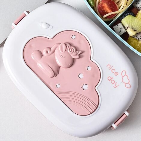 Acquista Contenitore per la scuola da picnic per alimenti in acciaio  inossidabile Bento Lunch Box portatile in acciaio termico