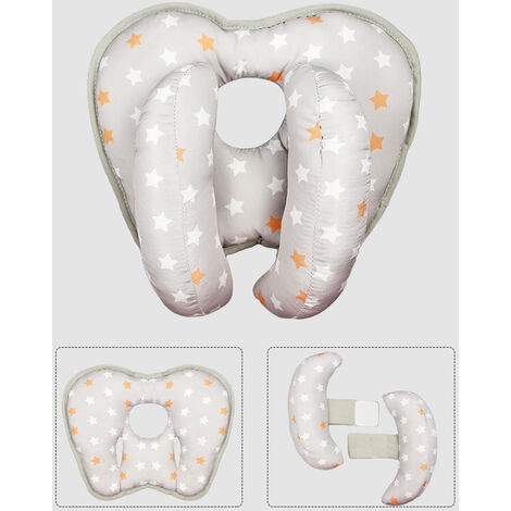 Cuscino Da Viaggio 2 In 1 Per Bambini - A Forma Di Banana, Regolabile, Per Seggiolino Auto, Rosa - Foto 6