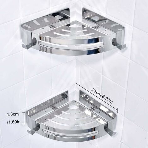 Mensola del bagno Doccia In Acciaio Inox 304 Angolo Rack di