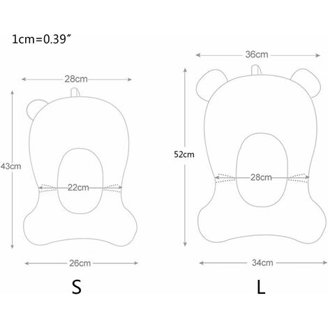 Tappetino Da Bagno Neonato Morbido Antiscivolo - Con Spugne, Per Bambini 0-3 Anni, Per Casa, Ospedale, Sicuro E Comfortevole - Foto 2