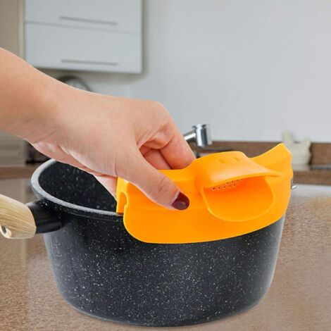 mini silicone strainer + Confezione da 3 Scolapasta, Colino Per Lattine Nidificanti, Mini Scolapasta da Cucina, Scolapasta Portatile in Silicone, Gadget da Cucina Multiuso Per Scolare Ceci, Fagioli E