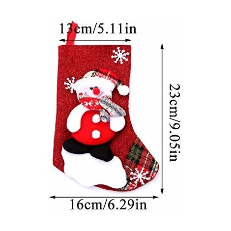 Pezzi Calza di Natale di Grandi Dimensioni, Babbo Natale, Renna