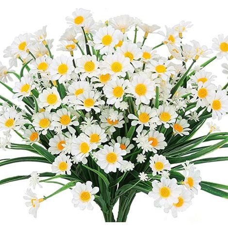 Fiore margherita artificiale, 5 pezzi di fiori artificiali in