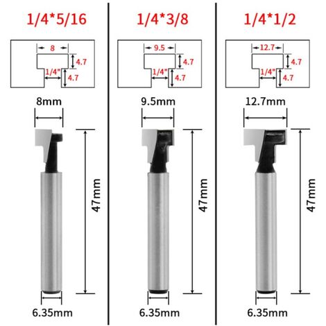 Bosch Accessori - Punta per fresa per legno, scanalatura, 4,8x51 mm