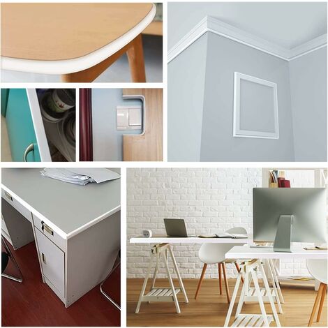 Protezione Bordi Mobili In TPE A Forma Di U - Nastro Autoadesivo 5m X 28mm, Marrone, Per Tavoli E Armadi - Foto 4