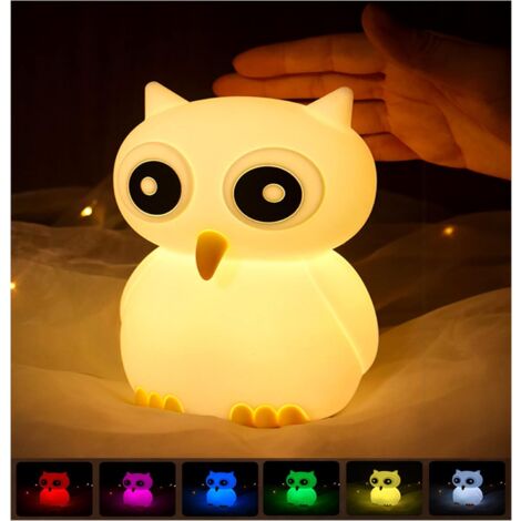 Luce notturna a forma di gatto, lampada in silicone a LED con controllo touch dimmerabile e funzione timer - Lampada da comodino carina per la camera dei bambini, adatta come regalo di
