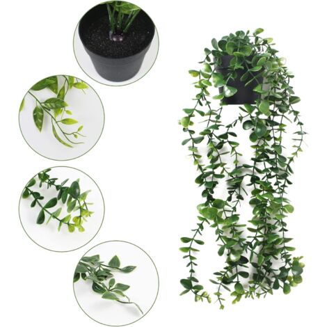 Pianta Artificiale Di Pino 62 Cm – Decorazione Realistica In Plastica Per Casa, Giardino, Ufficio, Feste - 4