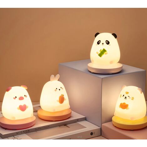 Luce Notturna Bambini A Forma Di Capibara - LED Morbido, Silicone, Ricaricabile USB, Timer 20 Minuti, Controllo Touch