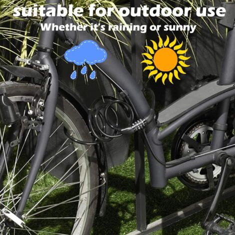 Lucchetto Per Bicicletta Con Catena E Combinazione A 4 Cifre - Antifurto In Acciaio, 60 Cm, Per Bici, Scooter, Passeggino
