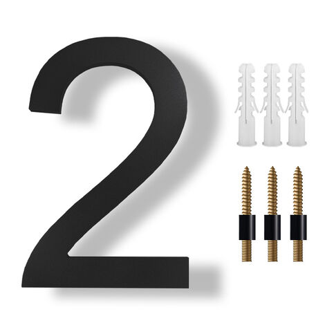 Numero Civico In Acciaio Inox 20 Cm Di Altezza. Colore Antracite RAL7016 Numeri - Foto 9