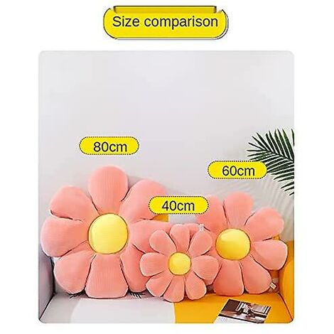 3 Cuscini Decorativi A Forma Di Fiore - Morbidi Girasoli Per Letto E Divano (Confezione Da 3) - 3