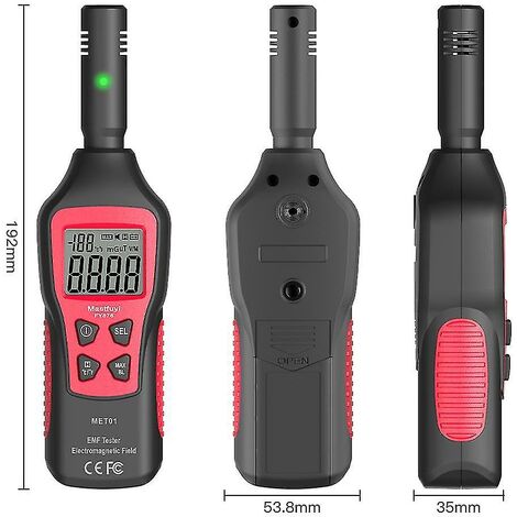 Advanced GQ EMF-380V2 Misuratore Di Radiazioni EMF - Rilevatore 3 In 1: Campo Elettrico, Magnetico E RF - Analizzatore Di Spettro - Batteria Ricaricabile - 3