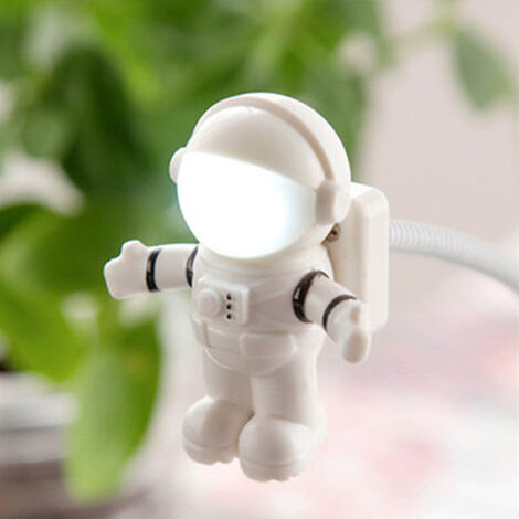 Luce notturna USB Lampada da tavolo a luce da astronauta a LED Lampada da scrivania a luce flessibile a LED 5V Lampada da tavolo da lettura Space Person Light Laptop
