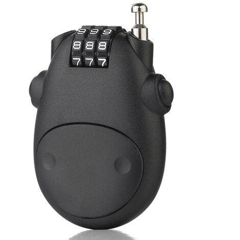 Lucchetto A Combinazione Con Cavo D'Acciaio Regolabile Per Bici, 77cm - Sicurezza Facile E Veloce