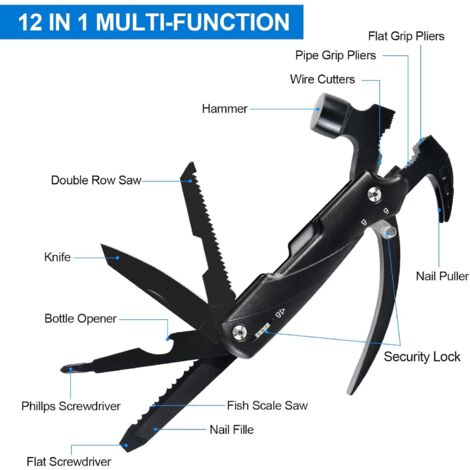Pinza Multizoccolo 3 In 1 13 Pollici PRO IRON GEAR – Martello + Taglierina + Pinza