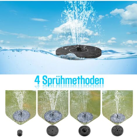 Pompa Fontana Solare Con Pannello 100W E Batteria Integrata - Per Stagni, Giardini, Cascate