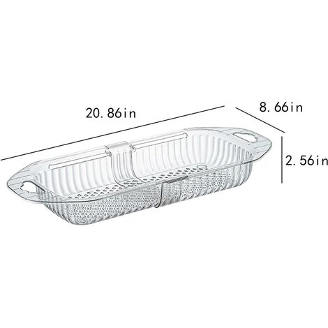 Scolapasta Estensibile Per Lavello Da Cucina – Grigio – Per Scolare Pasta, Verdura E Asciugare Piatti